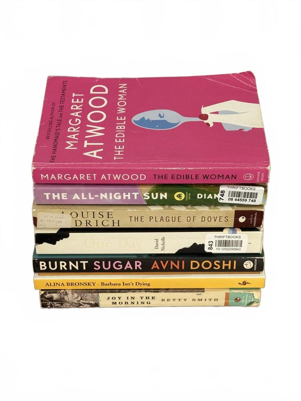 Literary Fiction Book Lot of 7 Paperback Novels Atwood Erdrich Doshi Nicholls
